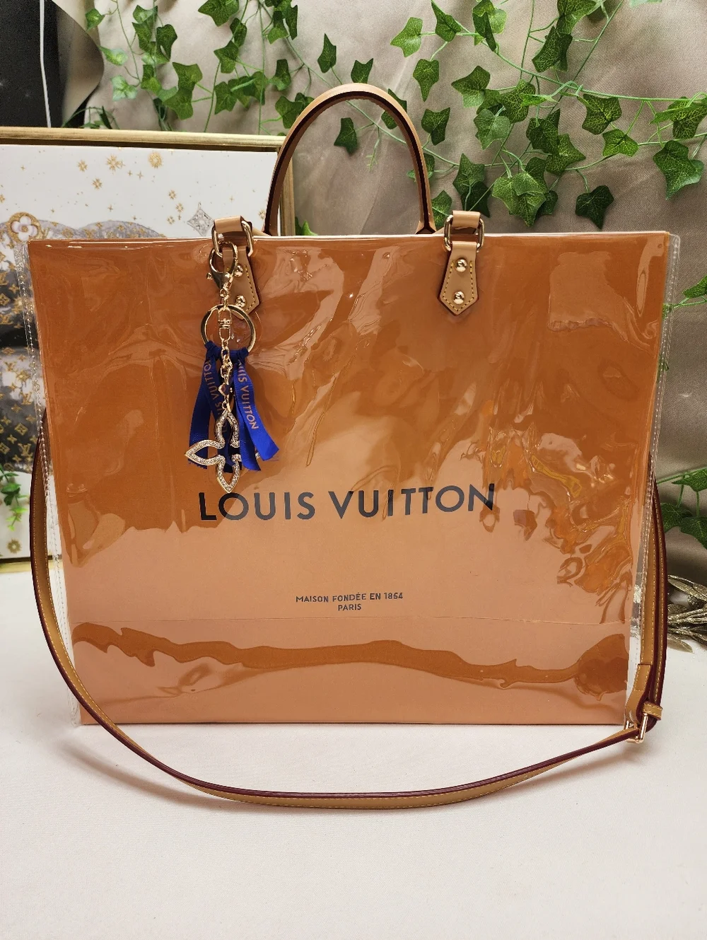 Authentic Louis Vuitton Large Retail Shopping Bag in A PVC Tote - Picture 3 of 10